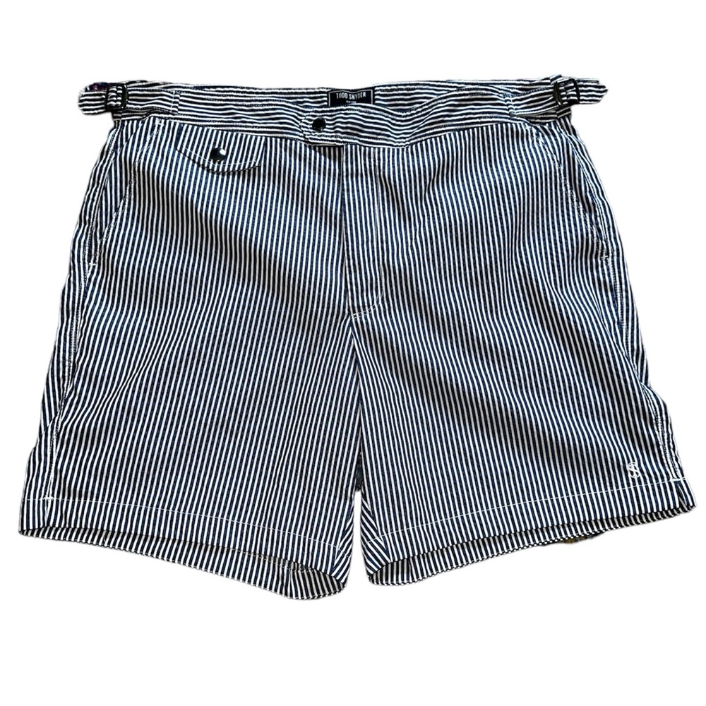 Todd Snyder Riviera Swim Short in Seersucker